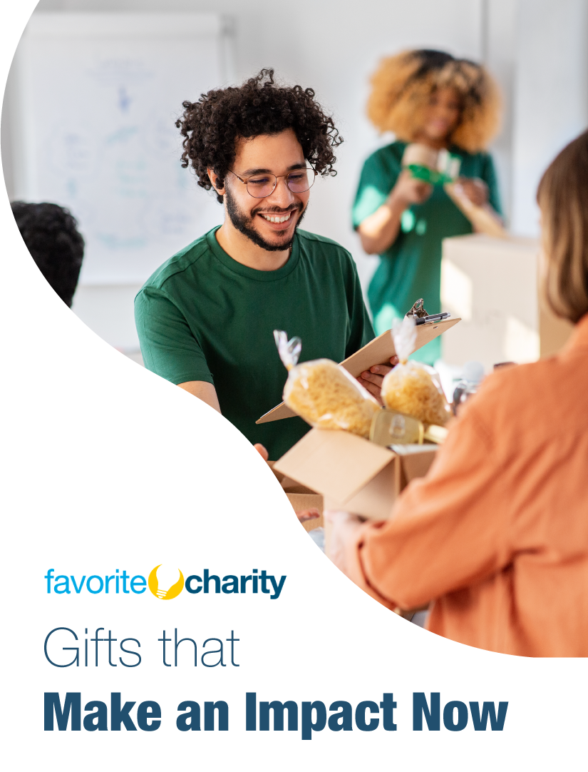 Support The Future of My Favorite Charity brochure cover